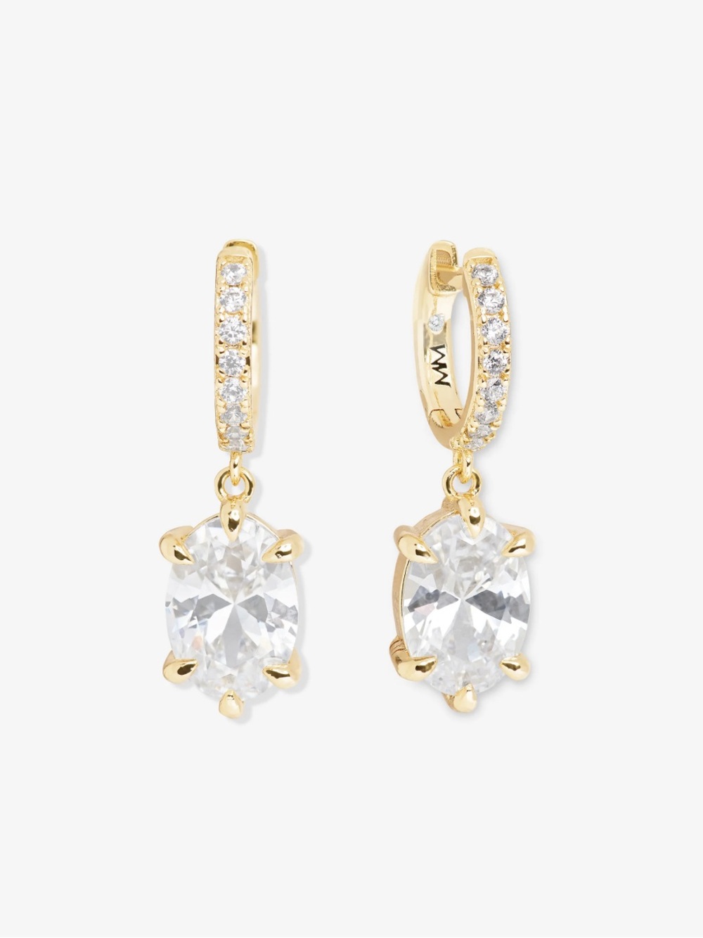 NWT Melinda Maria Gold “She’s On Point Earrings”